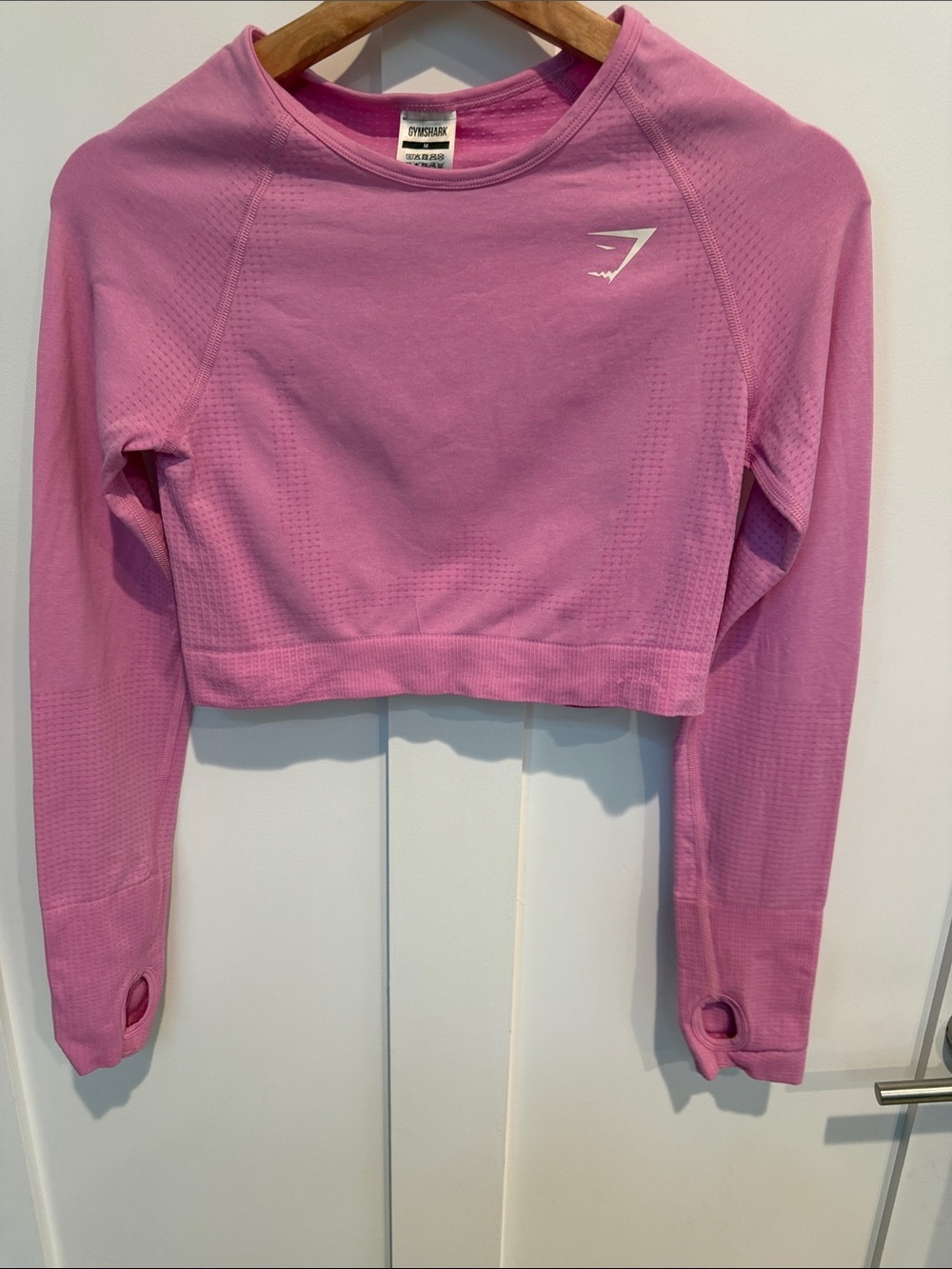 Gymshark Pink Long Sleeve Crop Top